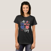 7月の全米ボーイズキッズサングラスの4th tシャツ (正面フル)