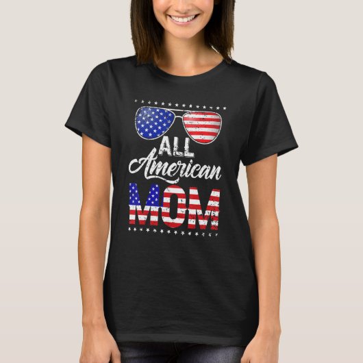 7月の全米ママ4th母の日の女性モ tシャツ (正面)