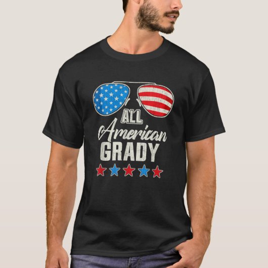 7月の全米Grady 4thファミリーマッチングサン Tシャツ (正面)