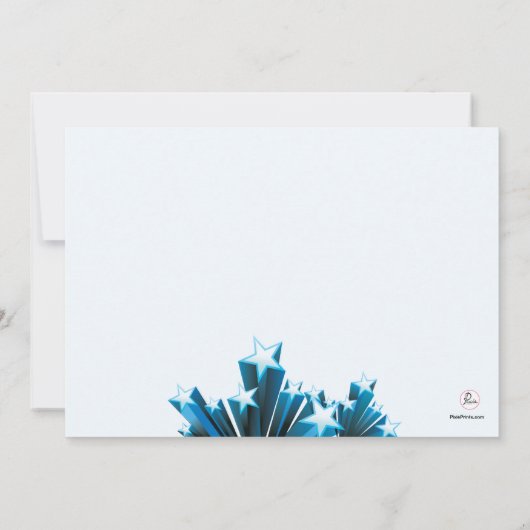 7月の写真の誕生の発表の第4 案内状 (裏面)