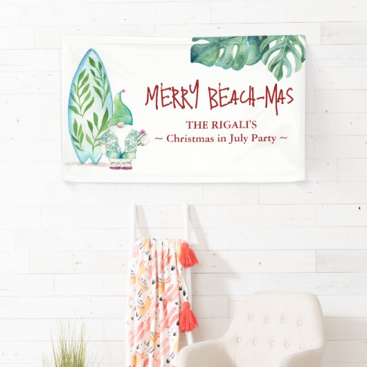 7月の可愛いクリスマス誕生日バナー 横断幕 (インサイチュ)