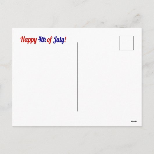 7月の可愛い4thシュナウザーパピー シーズンポストカード (裏面)