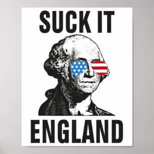 7月の吸イギリおもしろいス4日ジョージ・ウォシュント ポスター