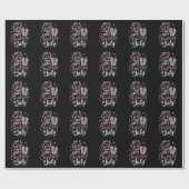 7月の夏にクリスマスが大好きな女の子 ラッピングペーパー (フラット)