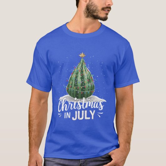 7月の夏にスイカのクリスマスクリスマスクリスマスクリスマスクリスマスF Tシャツ (正面)