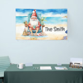 7月の夏のクリスマスサンタクロースビーチ 横断幕 (トレードショー)