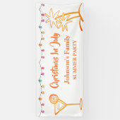 7月の夏のクリスマスパーティー  横断幕 (縦)