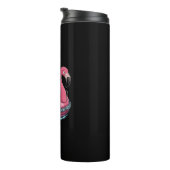 7月の夏のサンタフラミンゴフロアティクリスマス タンブラー (回転右)