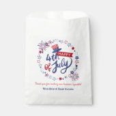 7月の夏の幸せポップ・アートの4パーソナライズされた日 フェイバーバッグ (正面)