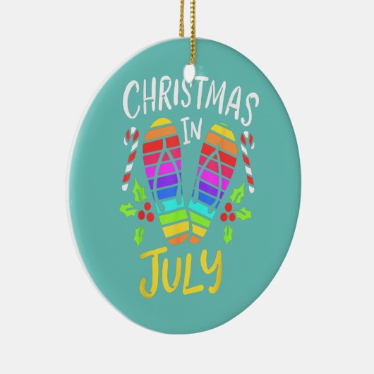 7月の夏休みのクリスマス セラミックオーナメント (右)