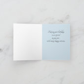 7月の夜のハッピーバースデー挨拶 カード (内部)