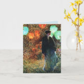 7月の夜のハッピーバースデー挨拶 カード (黄色い花)