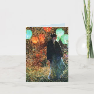 7月の夜のハッピーバースデー挨拶 カード