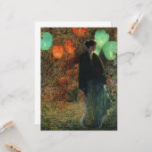 7月の夜(Childe Hasssam) カード (正面/裏面インサイチュ)