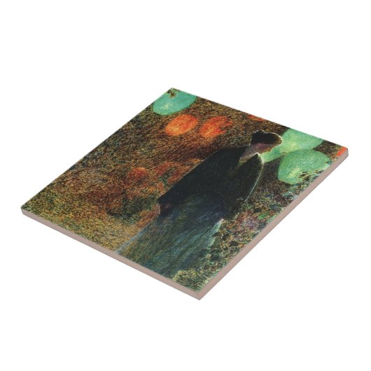 7月の夜(Childe Hasssam) タイル (側面)