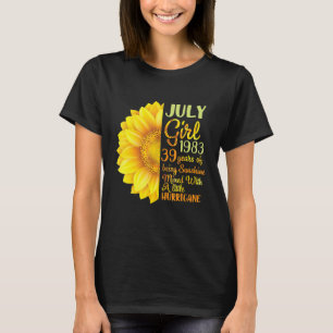 7月の女の子1983 39年の日差しの混合A Tシャツ