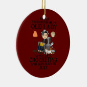 7月の女婦は女生まれ性が好き セラミックオーナメント (右)