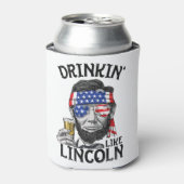 7月の女性のリンカーン4thのように飲男性へむ 缶クーラー (缶正面)