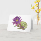 7月の妖精の誕生日 カード (黄色い花)