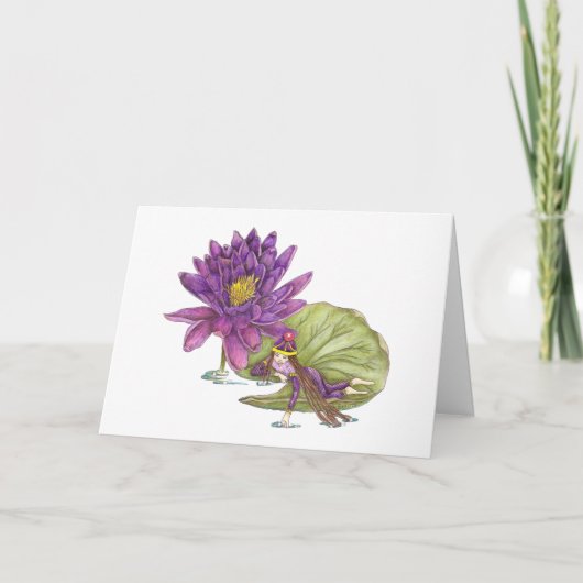 7月の妖精の誕生日 カード (正面)