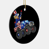 7月の子供たち4thアンクルサム・モンスタートラック セラミックオーナメント (右)