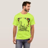 7月の安全グリーンのゴールデンスパーク Tシャツ (正面フル)