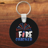 7月の小さな爆竹の幼児の衣装パトリオティ キーホルダー (正面)
