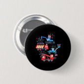 7月の少年4thクレーントラック建築車 缶バッジ (正面&裏面)