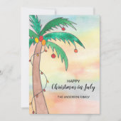 7月の幸せなクリスマス シーズンカード (正面)