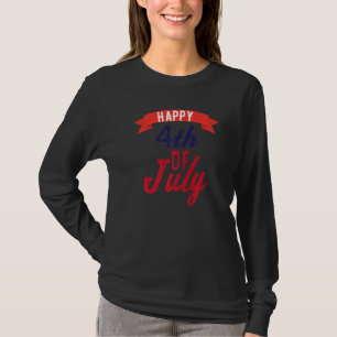 7月の幸せな4日の独立カッコいい日愛国心 Tシャツ