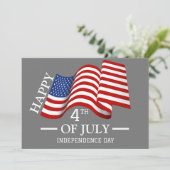 7月の幸せな4日の独立記念日アメリカ国旗 シーズンカード (スタンド正面)