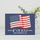 7月の幸せな4日の独立記念日アメリカ国旗 シーズンカード (スタンド正面)
