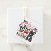 7月の幸せな4日ブルドッグフランスのズ フェイバータグ (インサイチュ)