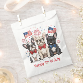 7月の幸せな4日ブルドッグフランスのズ フェイバーバッグ