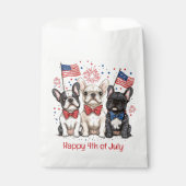 7月の幸せな4日ブルドッグフランスのズ フェイバーバッグ (正面)