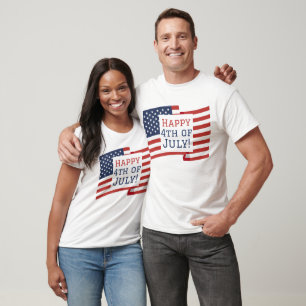 7月の幸せな4thアメリカ独立記念日ギフト tシャツ