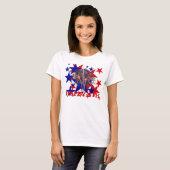 7月の幸せな4thスターズシャツ –  tシャツ (正面フル)