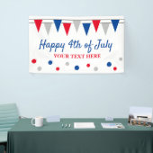 7月の幸せな4thパーティー旗と色付き旗 横断幕 (トレードショー)