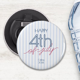 7月の幸せな4th夏の愛国心赤白青 栓抜き