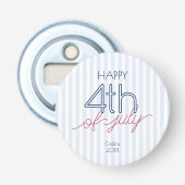 7月の幸せな4th夏の愛国心赤白青 栓抜き (正面)