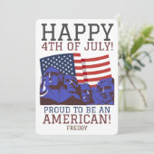 7月の幸せな4th独立の日パーティー カード (スタンド正面)