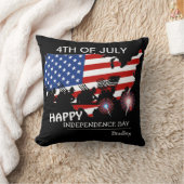 7月の幸せな4th独立の日パーティー クッション (ブランケット)