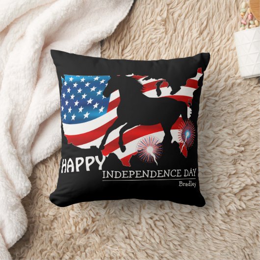 7月の幸せな4th独立の日パーティー クッション (ブランケット)