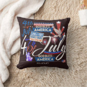 7月の幸せな4th独立の日パーティー クッション (ブランケット)
