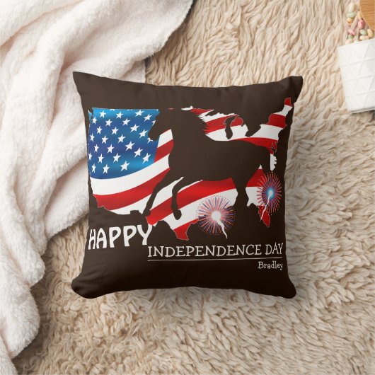 7月の幸せな4th独立の日パーティー クッション (ブランケット)