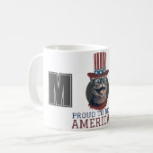 7月の幸せな4th独立の日パーティー コーヒーマグカップ (正面左)