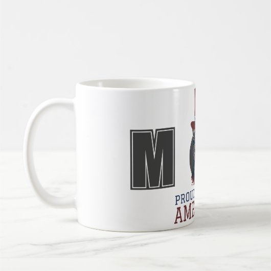 7月の幸せな4th独立の日パーティー コーヒーマグカップ (左)