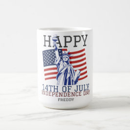 7月の幸せな4th独立の日パーティー コーヒーマグカップ