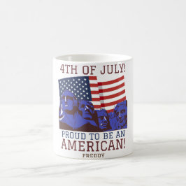 7月の幸せな4th独立の日パーティー コーヒーマグカップ