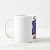 7月の幸せな4th独立の日パーティー コーヒーマグカップ (左)